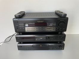 Sony HiFi Anlage - STR-DE325 - CDP-XE520 - MDS-JE320