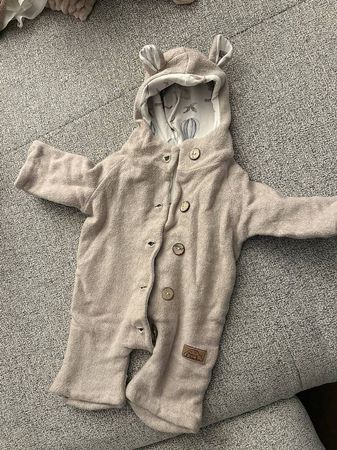 Baby Walkoverall beige mit Kapuze neuwertiger Zustand