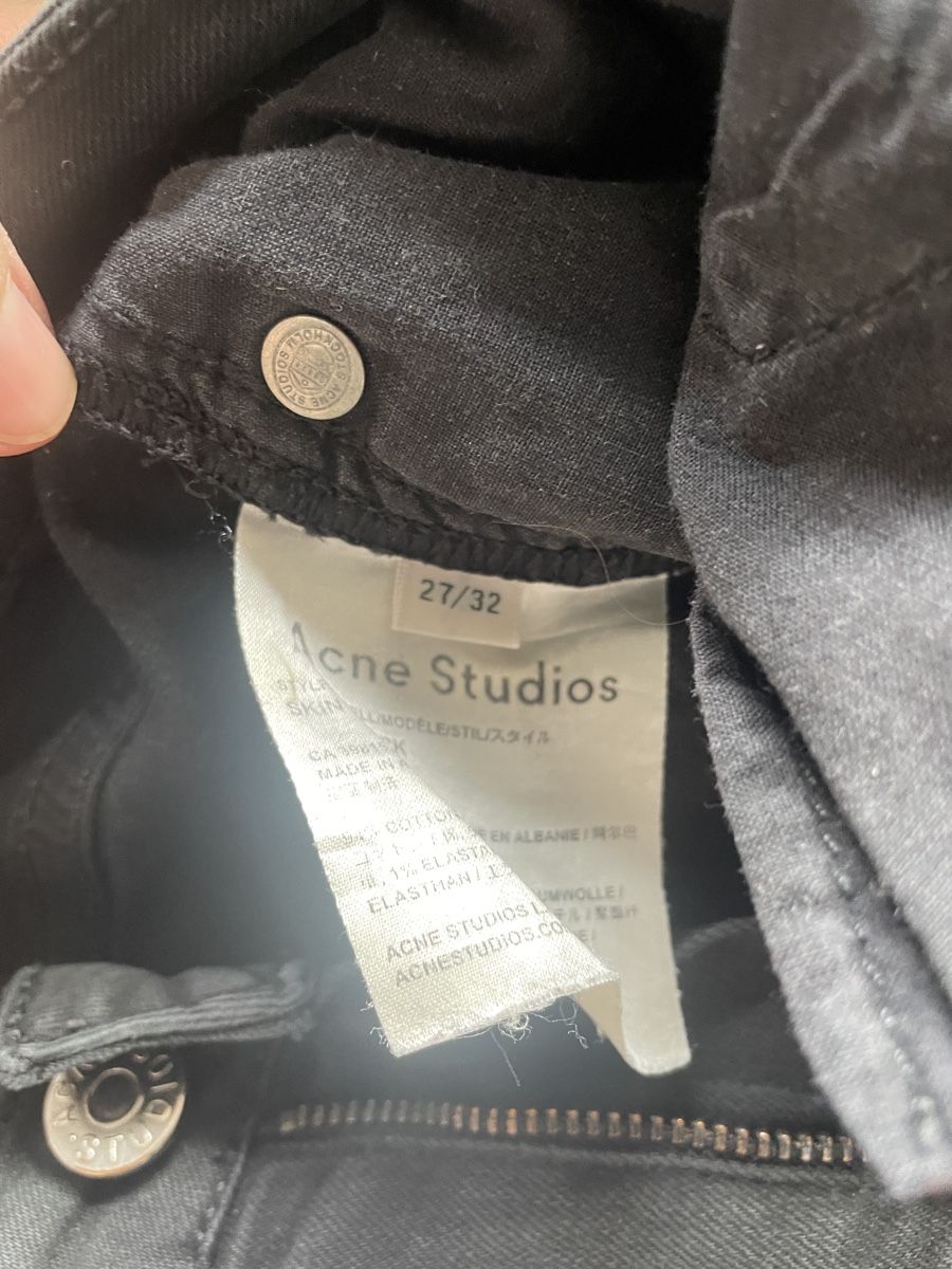Acne Studios Jeans: Jeans Acne Studio Skin 5 black Gr. 27/32 – Usato da Zürich venduto da ehupp 4