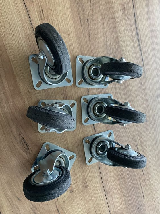Möbelrolle 50 Mm Mit Bremse – Tragkraft 50 Kg, Gewinde M10x40 PIN