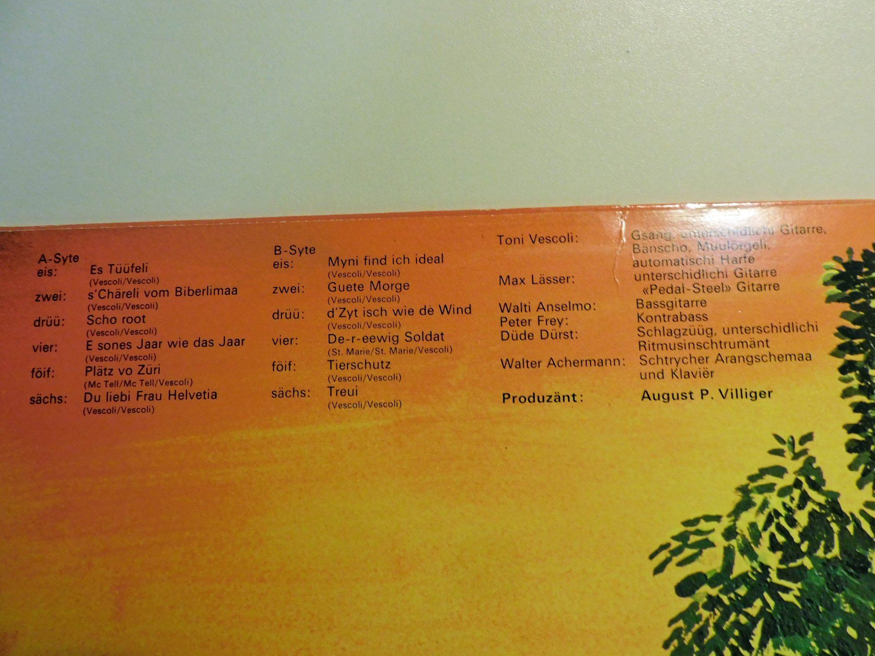 Dischi in vinile: LP Toni Vescoli  Schallplatte 1975 – Usato da Sursee venduto da 76 3
