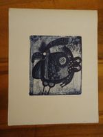 Elso Schiavo Baar grosser blauer Vogel Epreuv d,Artiste 1975