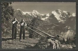 Carte P ( Alphornbläser im Berner Oberland )