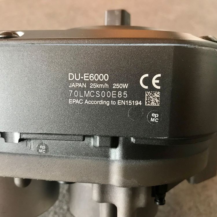 Shimano STEPS DU-E6002 Class 1 eBike Drive Unit - 20mph Max Speed
