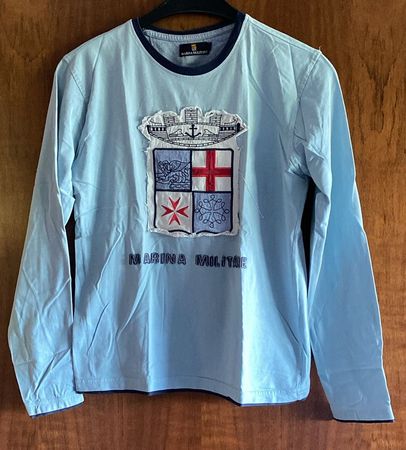 Gr. 164 hellblaues Langarm-Shirt von Marina Militare