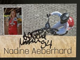 Signiertes Foto Nadine Aeberhard BMX