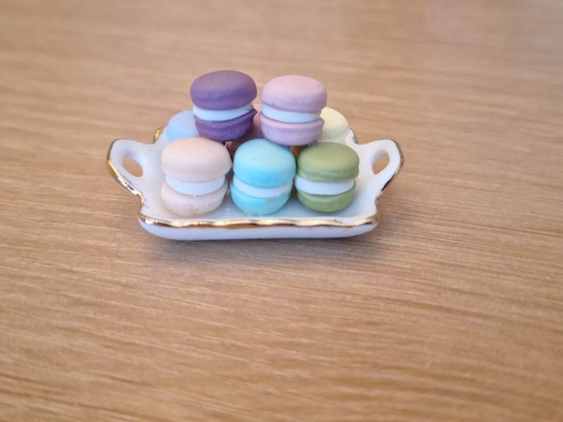 Case e mobili per bambole: Handmade Macarons Teller – Nuovo (secondo la descrizione) da Zürich venduto da HandmadeTinyFood 4