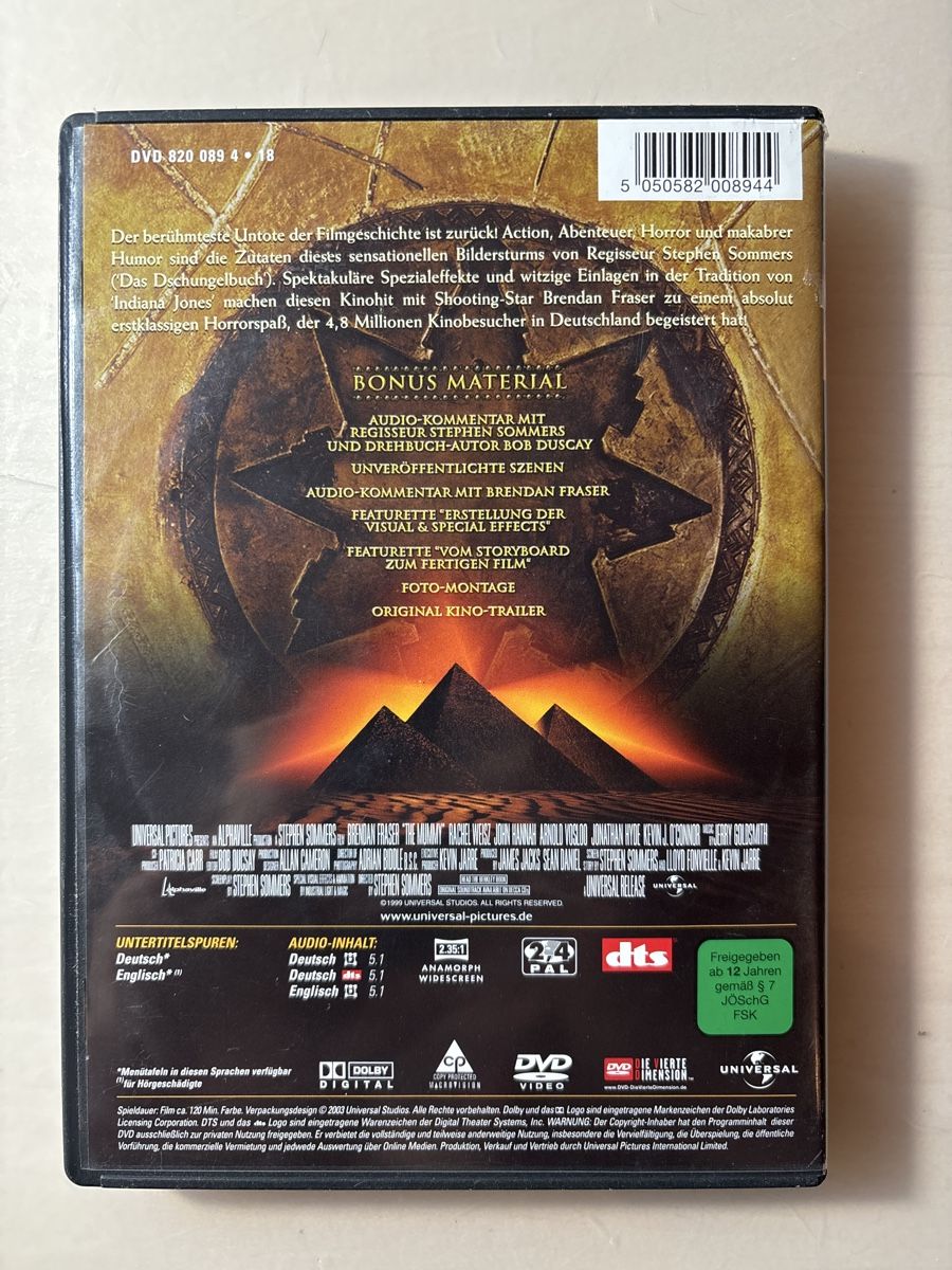 Tutti i DVDs: Die Mumie – Usato da Ruswil venduto da Slivio_ 1