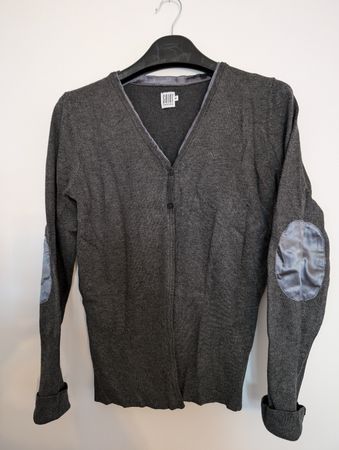 Graue Strickjacke Cardigan Saint Tropez Gr. M