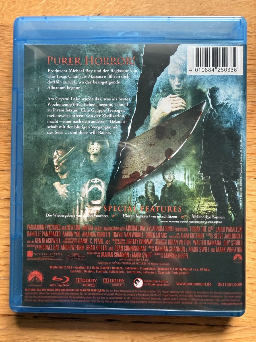 Tutti i DVDs: Freitag der 13.(2009) Blu-ray – Usato da Kölliken venduto da nerdorado 1