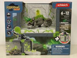 SCHLEICH ELDRADOR CREATURE 42677 BATTLE CAVE STONE CHAMELEON
