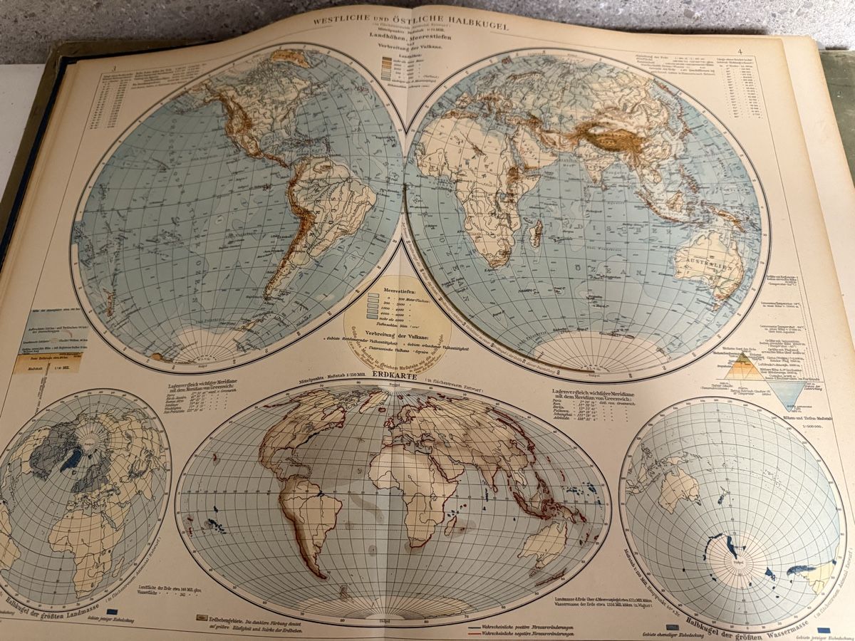 Cartine & Atlanti: Antiquarischer Andrees Handatlas – Usato da Birmenstorf AG venduto da Pat_roll. 4