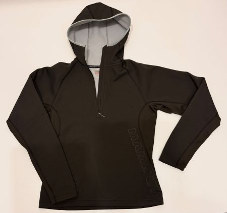 Pull à capuche femme MAMMUT, Half Zip, marron, taille M