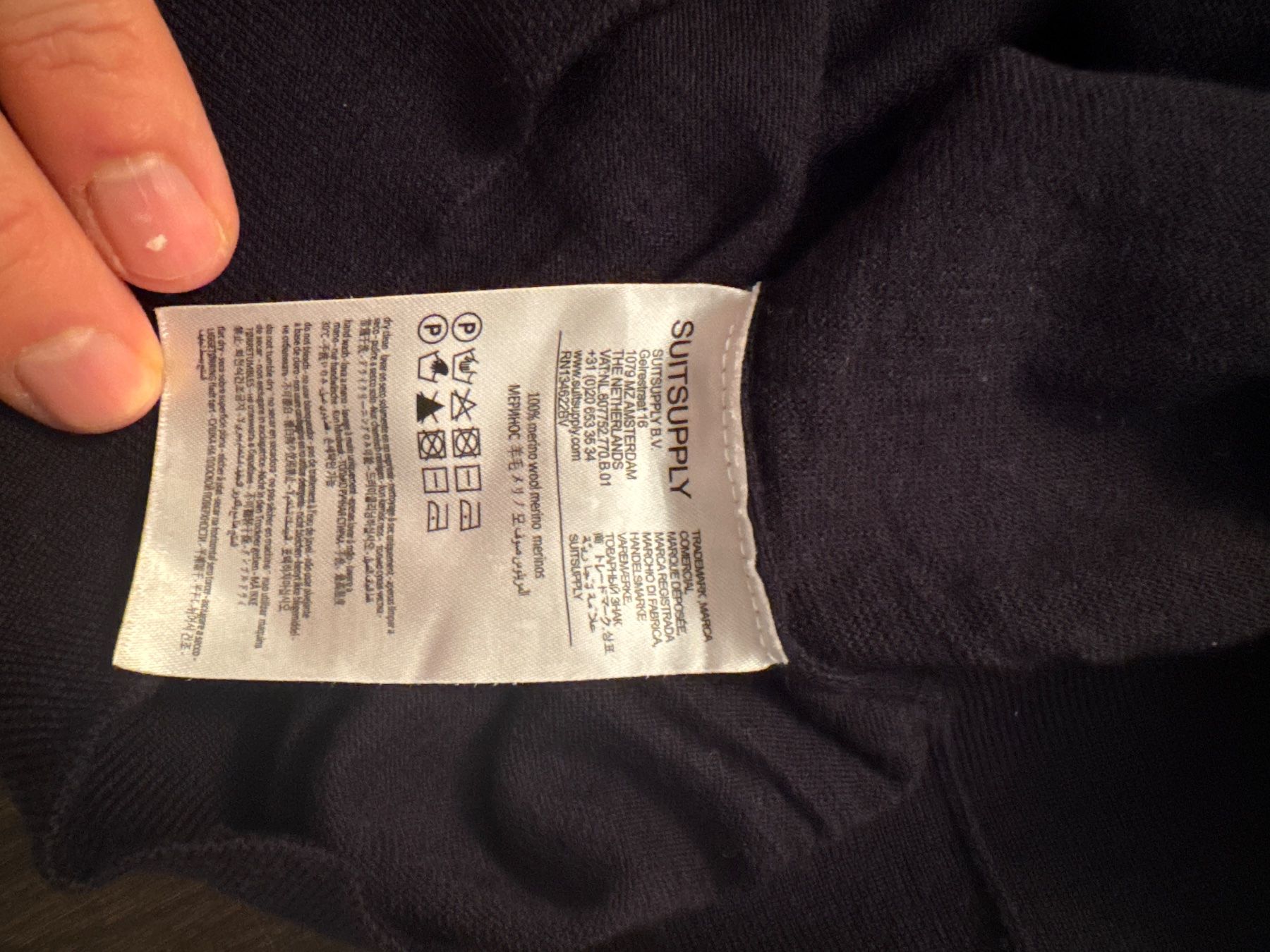 Suitsupply Maglioni & Felpe: Dunkelblauer Rollkragenpullover von Suitsupply in Gr. L – Usato da Meggen venduto da Colin_2000 4