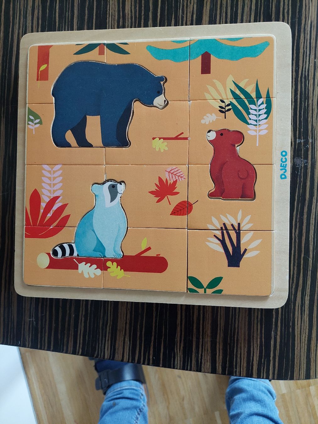 Puzzle: DJECO Holzpuzzle "Waldtiere"  – Usato da Berlingen venduto da Scherrer7706