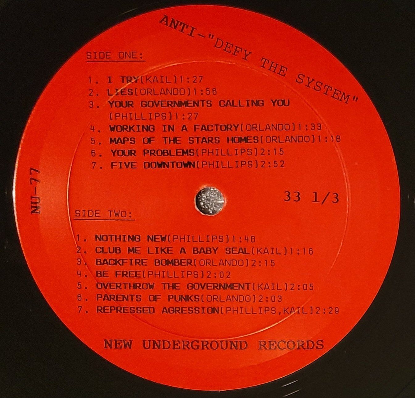 Schallplatten: ANTI - Defy The System – Gebraucht aus Zürich von Avd 7