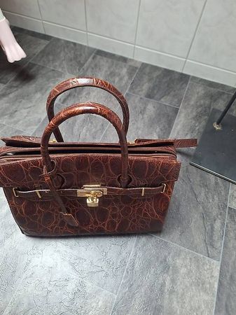 Italienische Handtasche Kunstleder