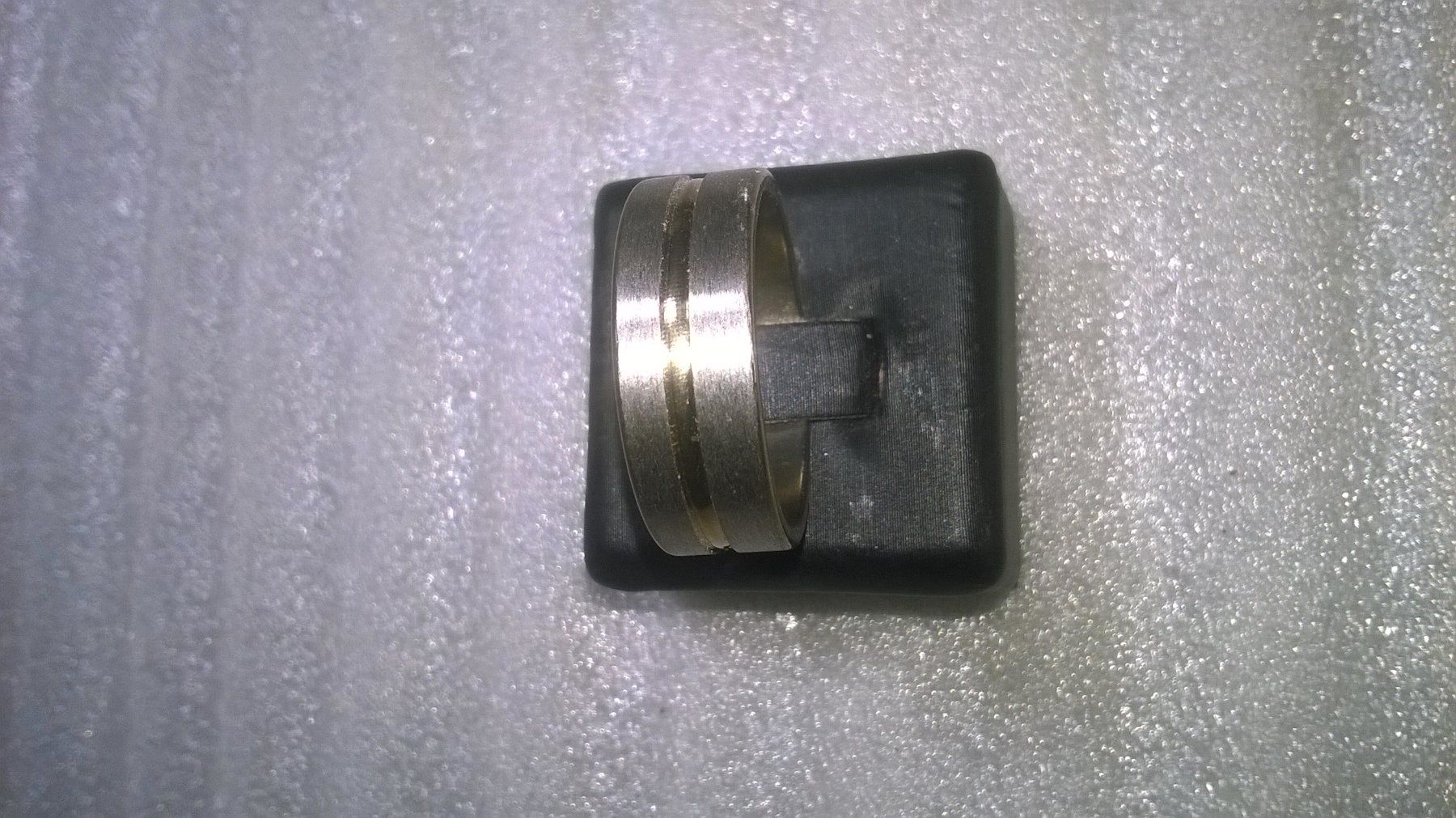 Anelli: ring edelsthal,,silber farbe,,und vergoldet – Nuovo (secondo la descrizione) da Basel venduto da bijoutrie_4 2