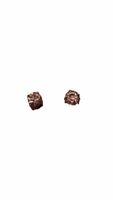 Earrings rose gold tone textured studs new