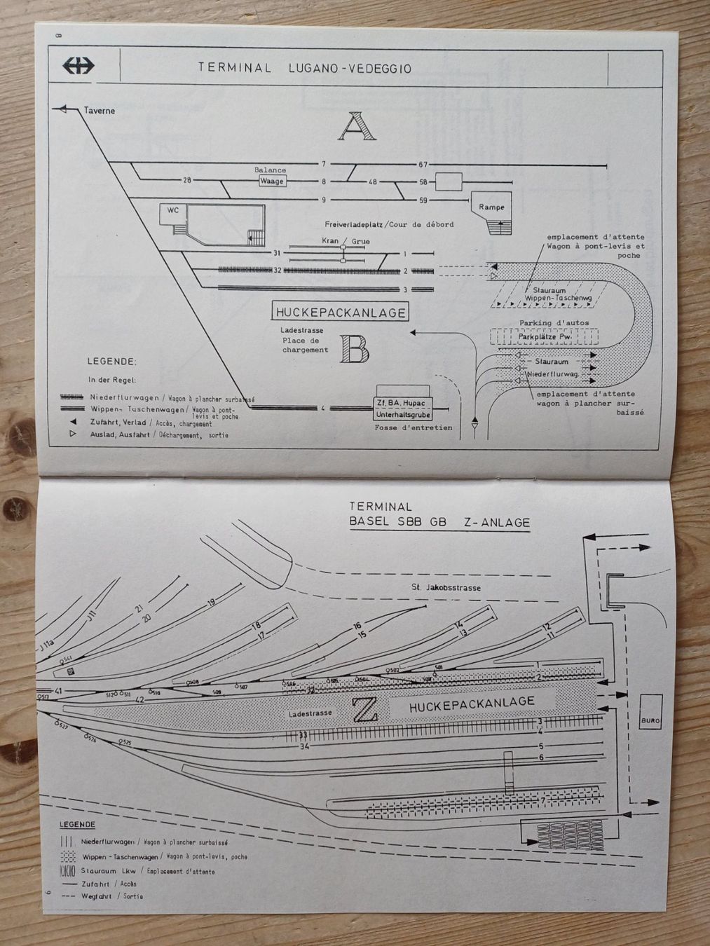 SBB/CFF/FFS Documenti: SBB Dokument "Grundsätze Huckepack" (1981) – Usato da Bever venduto da Berninascia 4
