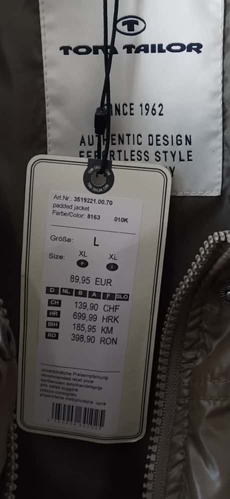 Tom Tailor Giacche: Pufferjacke /Jacke / padded jacket, Tom Tailor - Grösse L - – Nuovo e nell'imballaggio originale da Zürich venduto da 1980ale 2