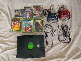 Xbox, 2 Kontroller, 6 Spiele 