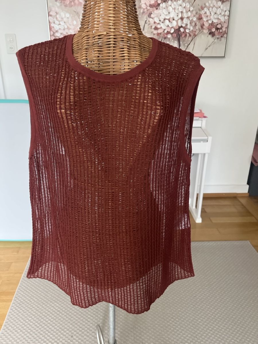 Tops: Stricktop bordeaux, Cartoon, 44 – D'occasion à Solothurn par Bobesch08