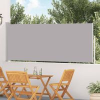 vidaXL Ausziehbare Seitenmarkise 120Ã—500 cm Grau
