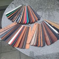 Lederstreifen Musterset verschiedene Farben und Texturen