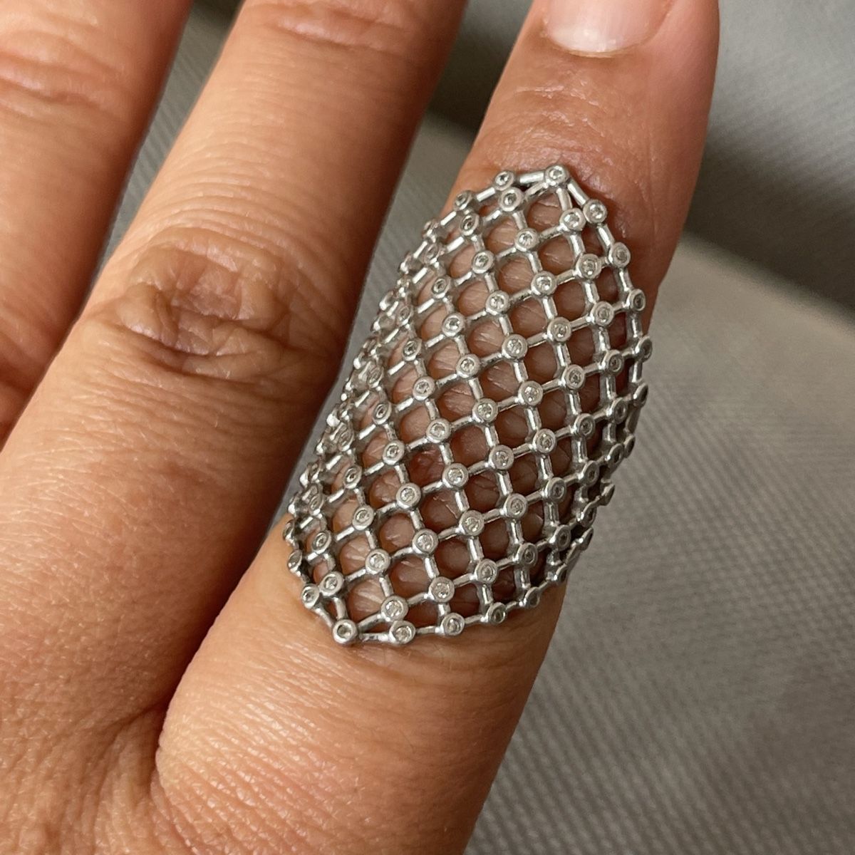 Anelli: 925 Sterling Silber Fischnetz Ring – Usato da Bern venduto da dek_7bjd 4