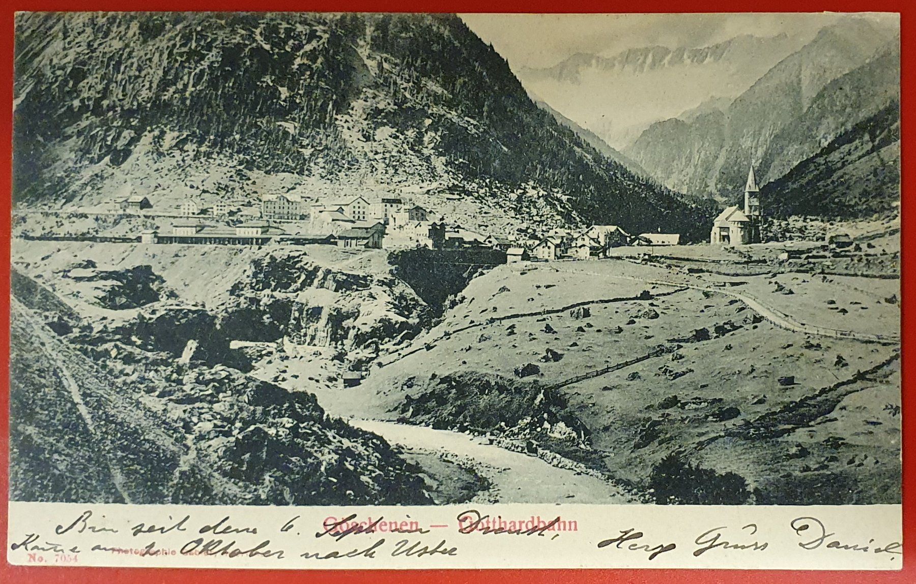 Cartoline postali: Göschenen 1902 - Gotthardbahn – Usato da Kreuzlingen venduto da Rschweiz1