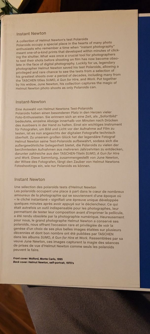 Libri: Helmut Newton Polaroids – Usato da Winterthur venduto da furrerlu 1