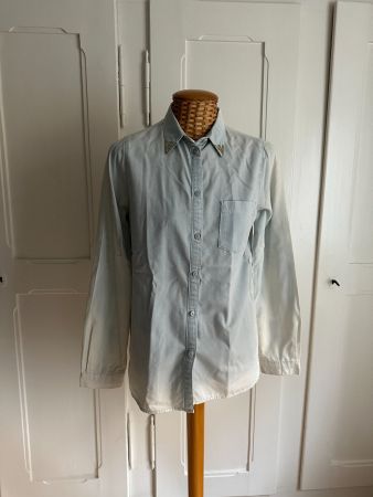 TOPSHOP - Jeansbluse hellblau leicht 36