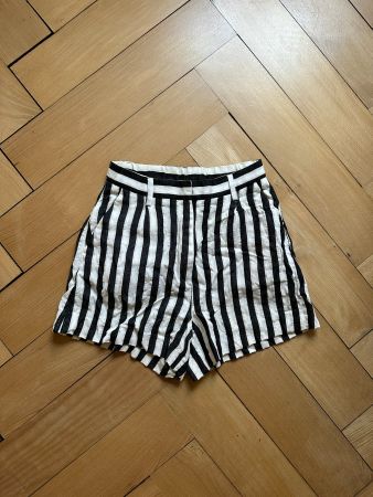 Shorts schwarz-weiss-beige gestreift - 34