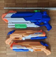3 Nerf Super Soaker große Wasserspritzpistolen
