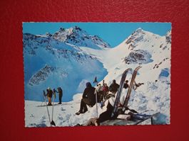 Pizol Skigebiet Skigebiet Skifahrer Blick auf Wildseeluggen