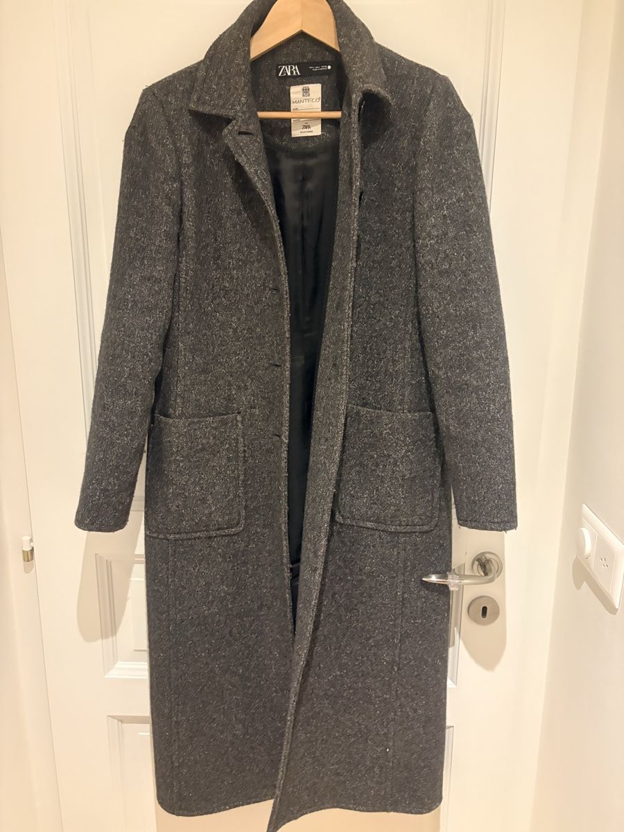 Zara Cappotti: Manteau laine long gris – Nuovo (secondo la descrizione) da Chardonne venduto da any_yq5q