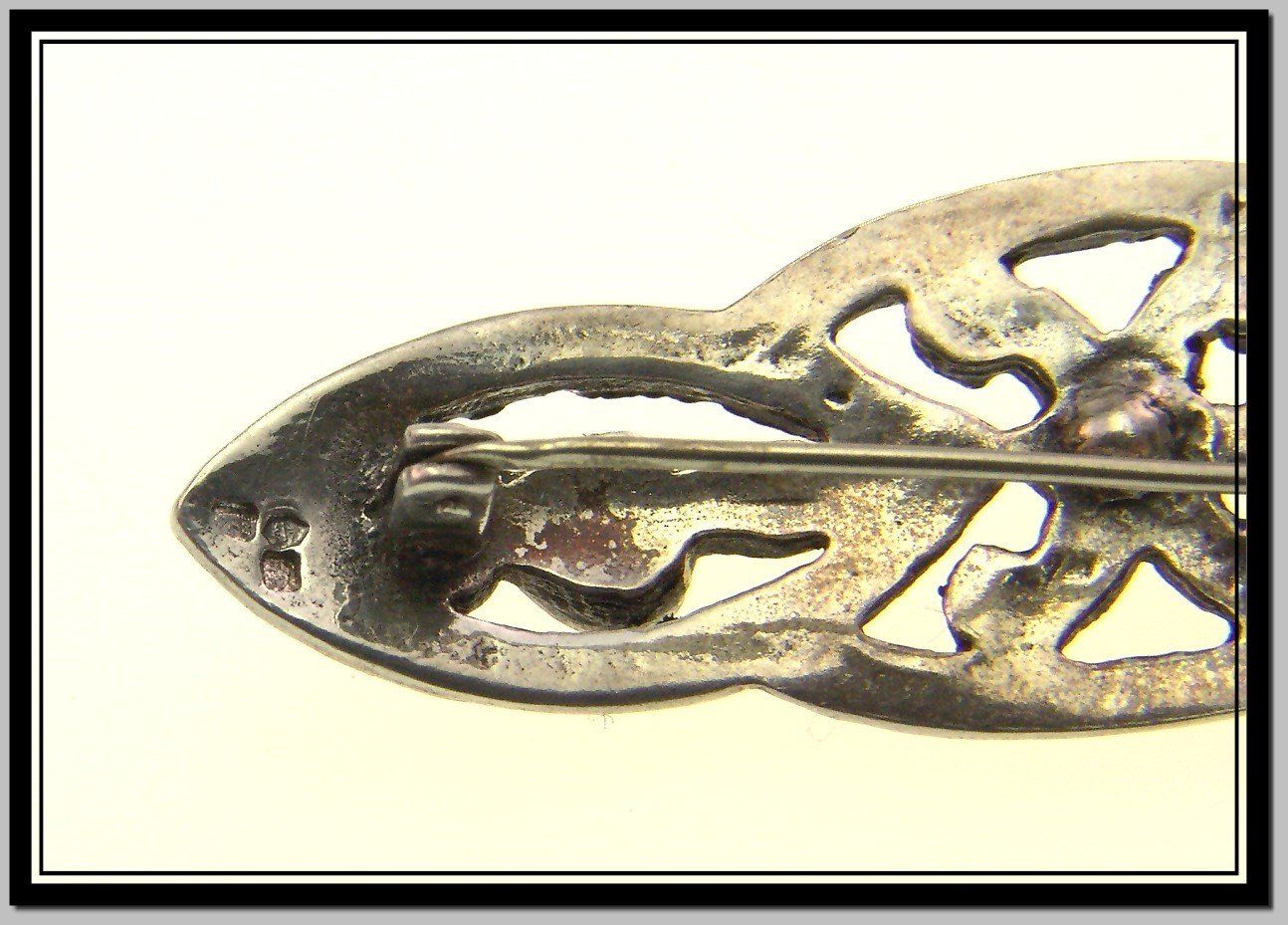 Broschen & Nadeln: Jugendstil Silberbrosche / vergoldet mit Markasiten / Perle – Gebraucht aus Schmitten FR von la_luna_blue 4