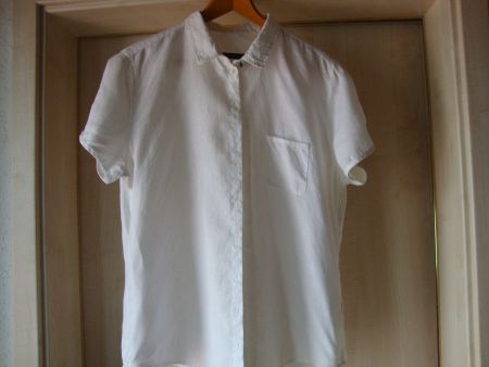 Damen Bluse Marc o Polo weiss Grösse 44 eher 42 Leinen