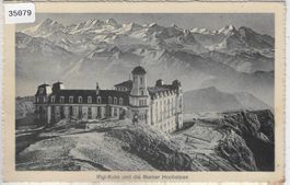 Rigi-Kulm und die Berner-Hochalpen