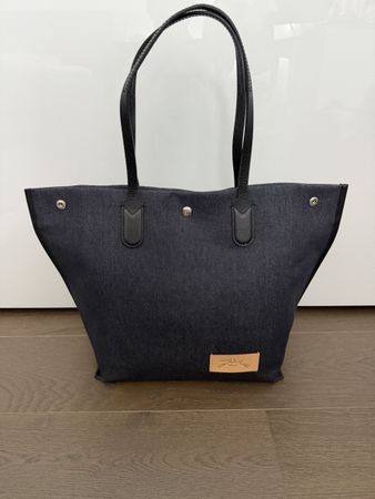 Longchamp Essentials Demin Tote Bag L wie NEU