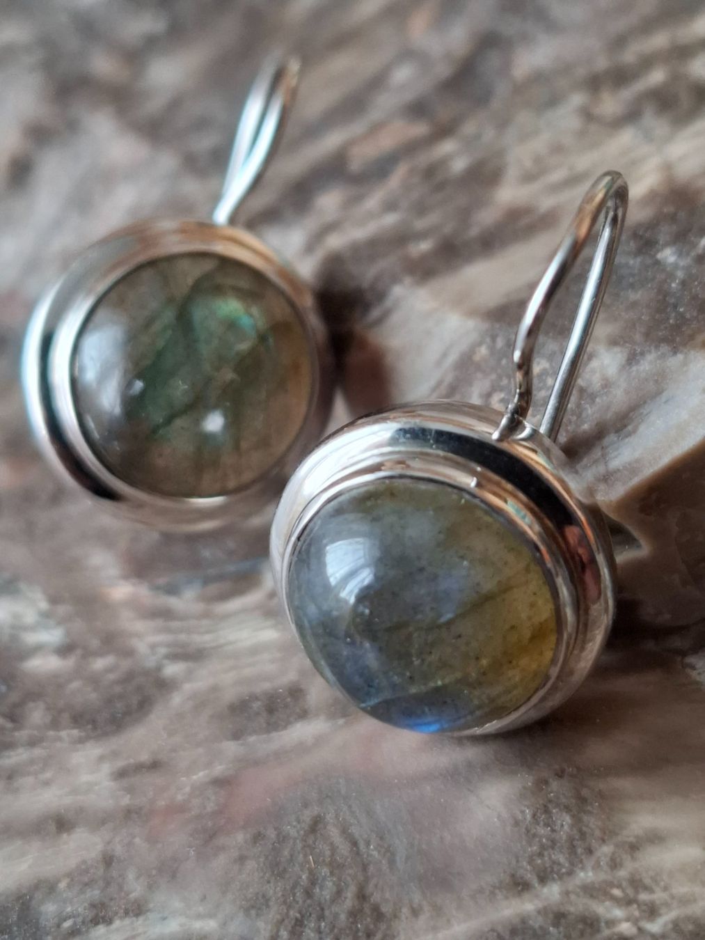 Boucles d'oreille: Ohrhänger mit Labradorit- Steinen S 925 – D'occasion à Zwieselberg par Halifaxmendusli 9