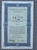 Gebrüder Sulzer Aktie Nr.27577 von 1943