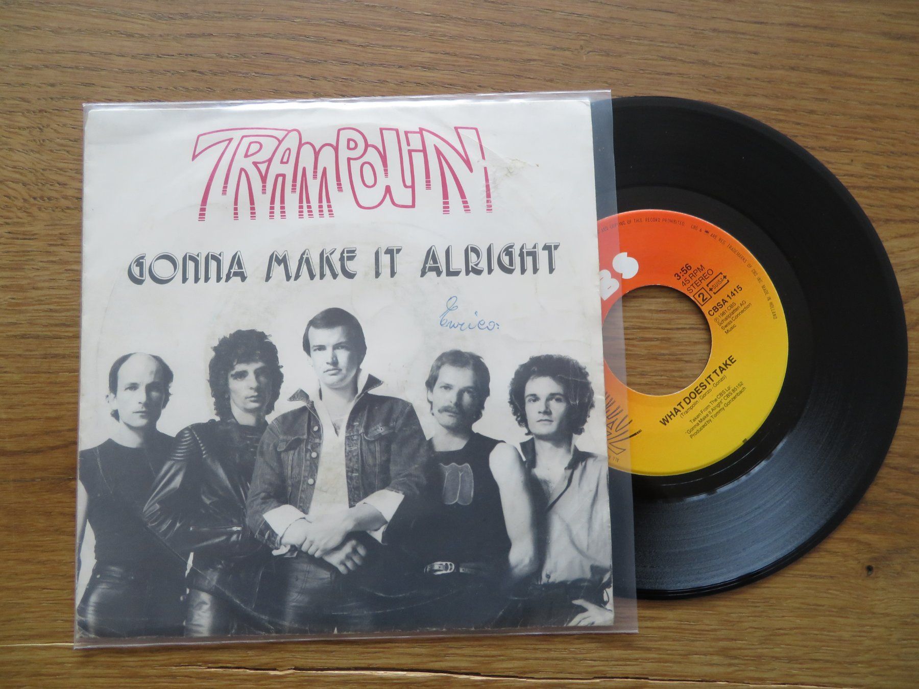Tramplin Gonna Make It Alright Single Schallplatte 🎶 (Neu (gemäss