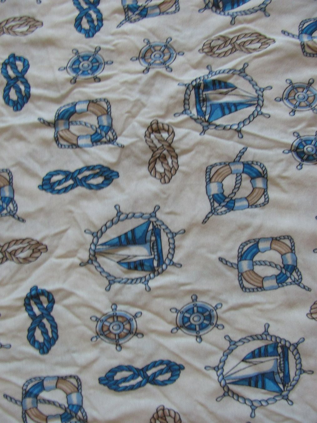 Tessuti: Jersey Stoff mit Maritimen Muster, 145x238cm – Nuovo e nell'imballaggio originale da Kriens venduto da Miracle49 1