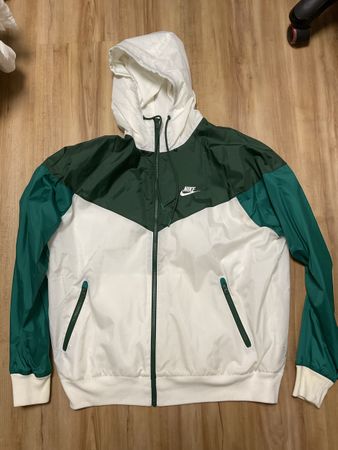 Nike Windrunner Jacke Weiss Grün Grösse M