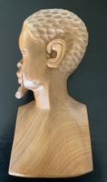 Büste Holz Afrika Figur Skulptur Handarbeit Deko Sammler