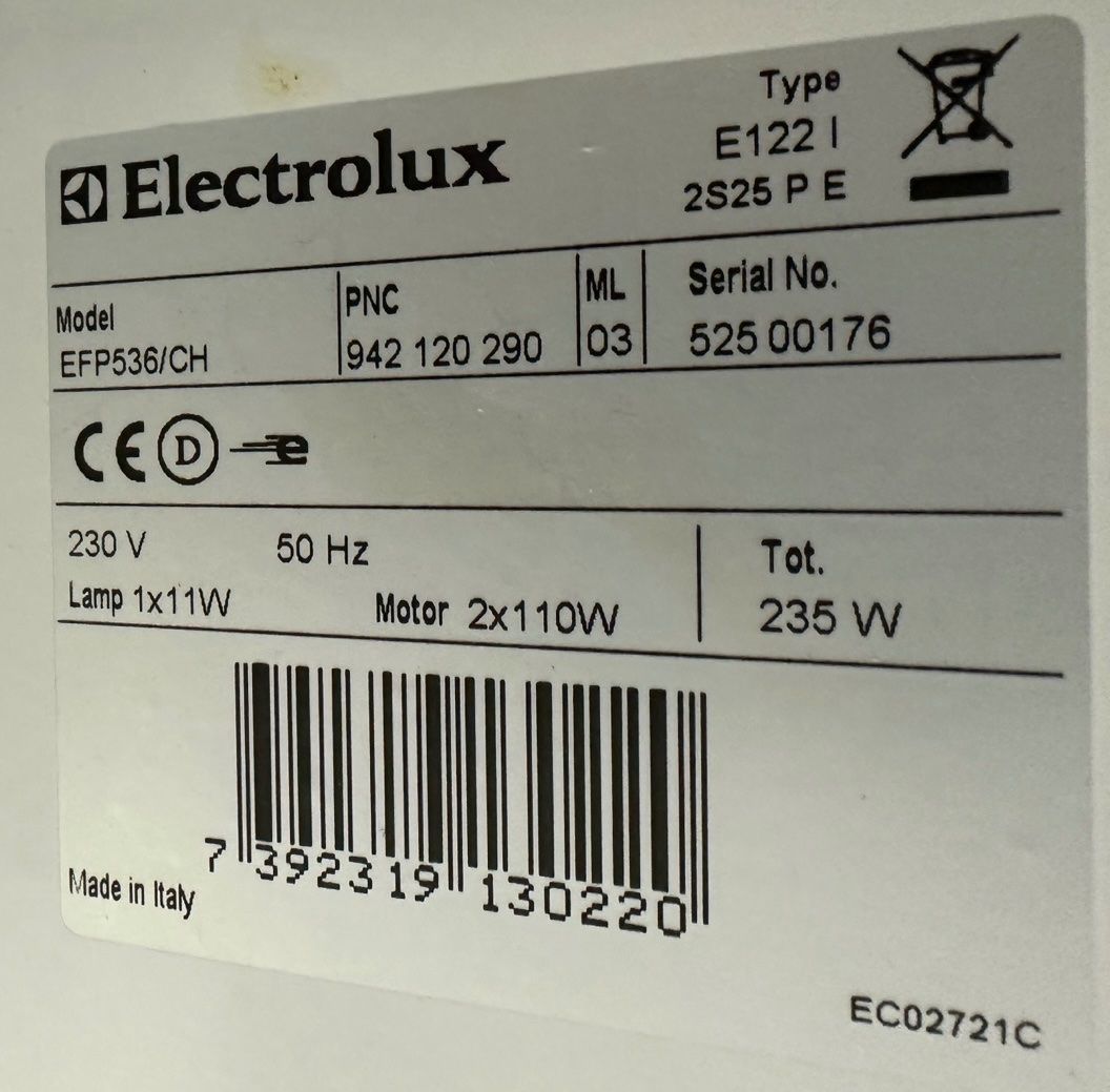 Electrolux Cappe di aspirazione: Dampfabzug Filter Electrolux – Difettoso da Rümlang venduto da Darugach55 3