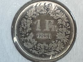 1 Fr. 1851 ss-vz top Preis Leistung