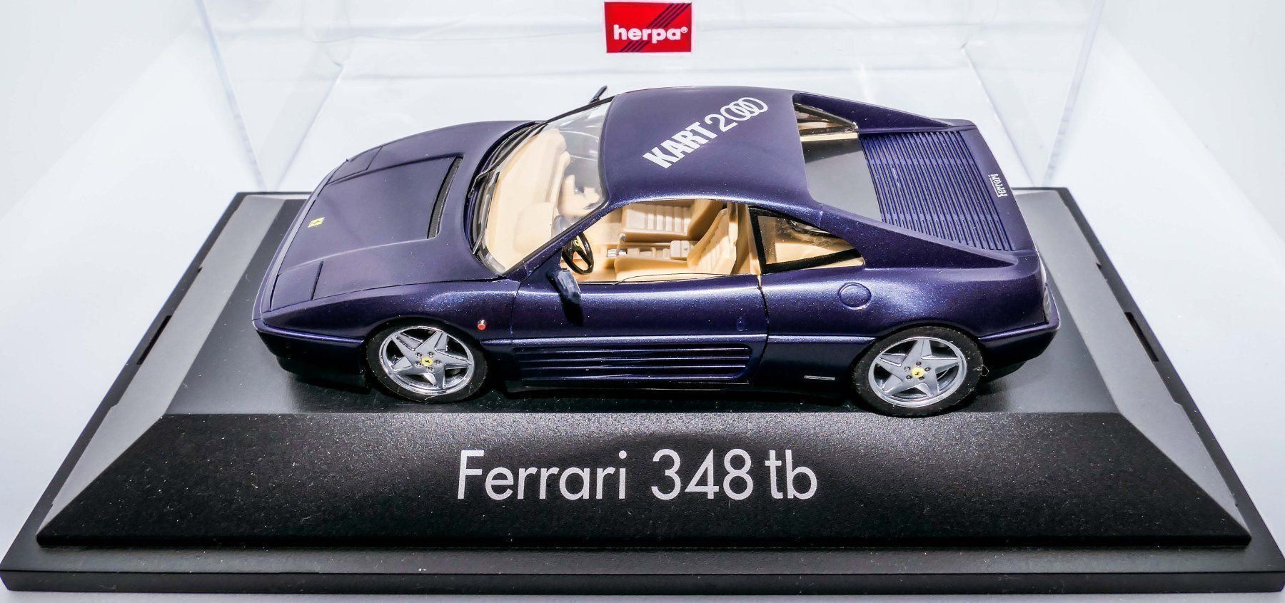 Herpa Modellini d'auto: Ferrari 348tb 'KART 2000', Herpa 1:43 – Usato da Abtwil AG venduto da Hotair 3